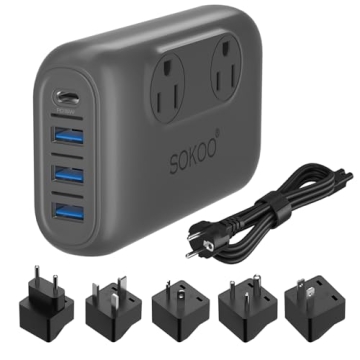 SOKOO 230-Watt Step Down Voltage Converter for Global Travel