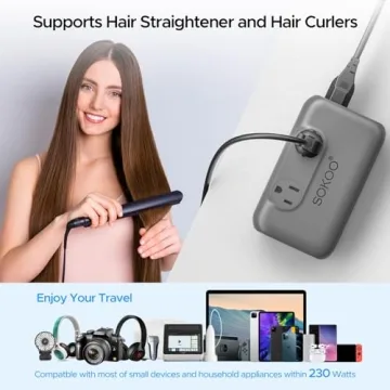 Best SOKOO 230-Watt Voltage Converter for Worldwide Travel