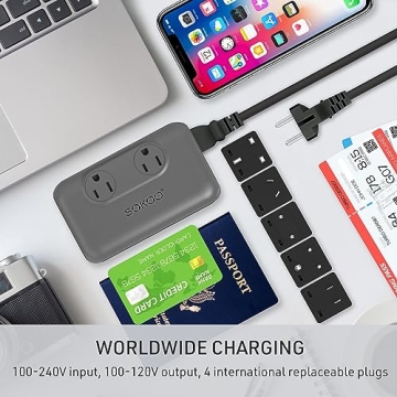 Best SOKOO 230-Watt Voltage Converter for Worldwide Travel
