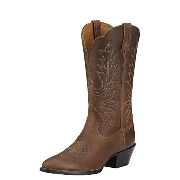 Ariat Heritage Round Toe Western Boots - Women’s Leather Cowgirl Boots