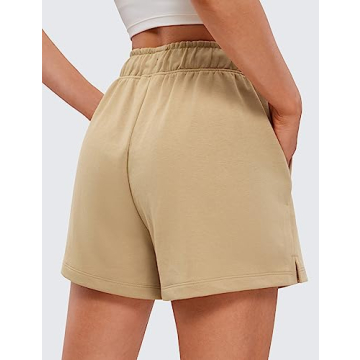 CRZ YOGA Comfy Cotton Sweat Shorts for Women