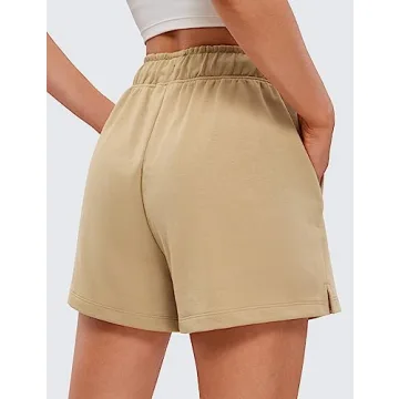 CRZ YOGA Comfy Cotton Sweat Shorts for Women