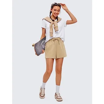 CRZ YOGA Comfy Cotton Sweat Shorts for Women