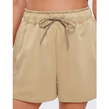 CRZ YOGA Comfy Cotton Sweat Shorts for Women