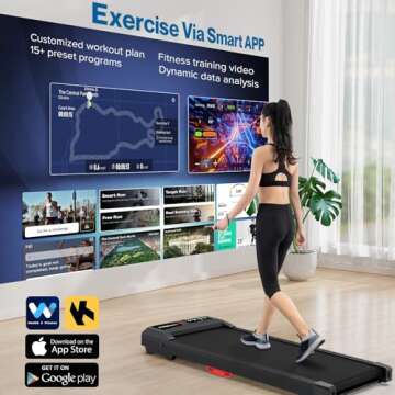 COZYINN Compact Walking Pad for Home Office Fitness