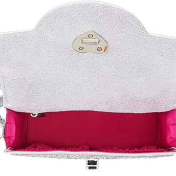 Betsey Johnson Million Stars Phone Bag, Silver