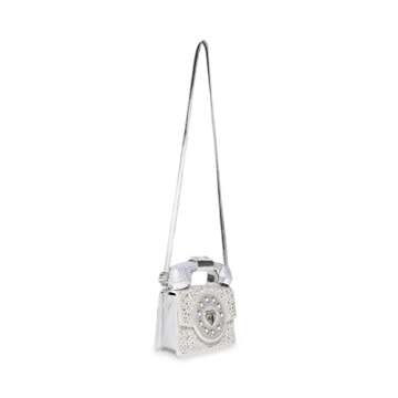 Betsey Johnson Million Stars Phone Bag, Silver
