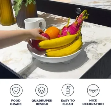 Ceramic Fruit Bowl 10 Inch - Stylish Kitchen Decor