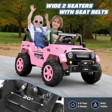 Hikole 24V Ride on Car with Remote Control for Kids