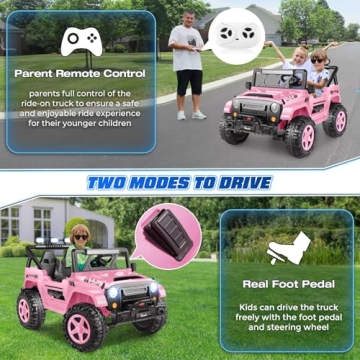 Hikole 24V Ride on Car with Remote Control for Kids