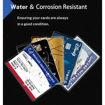 Neando Medicare Card Holder Protector Sleeves, Social Security Card Protector, 12 Mil Clear PVC Water Resistant Plastic Sleeves for New Medicare Cards, Business Cards, ID Cards, Credit Cards, 6 Pack