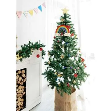 Mkono Colorful Tassel Garland & Rainbow Decor Set 2 Pack