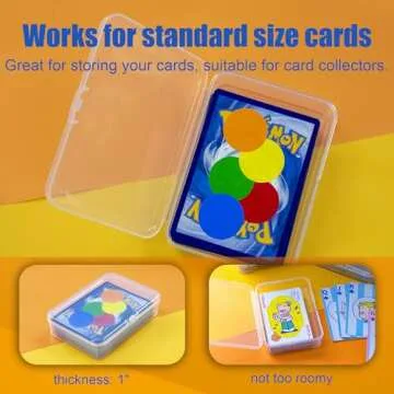 JINUPHION 8 Pcs Durable Playing Card Case for Games