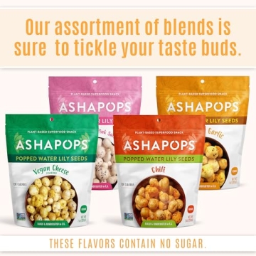 AshaPops Popped Water Lily Seeds Mixed Flavors Pack