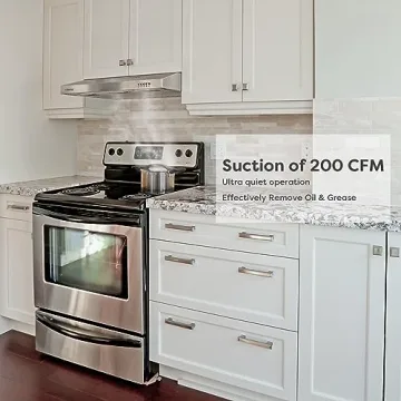 30" Ductless Range Hood with 3-Speed Exhaust