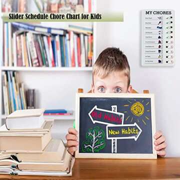 Chore Chart Memo Checklist Board Daily to Do List Planner Check for Kids Adults Multiple Items and Form Good Habit (My Chores)