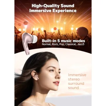 Szwdo Wireless Earbuds with Touch Screen & ANC Technology