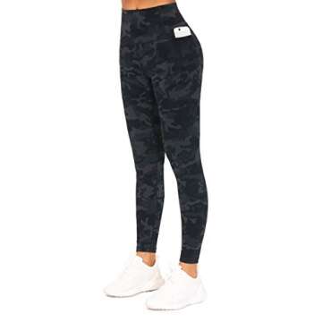 THE GYM PEOPLE Tummy Control Workout Leggings with Pockets High Waist Athletic Yoga Pants for Women ...