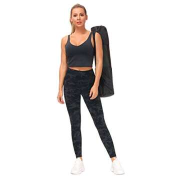 THE GYM PEOPLE Tummy Control Workout Leggings with Pockets High Waist Athletic Yoga Pants for Women Running, Fitness