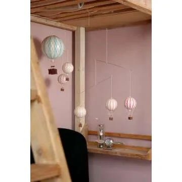 Authentic Models Hot Air Balloon Mobile | Gender Neutral Decor | Mobile for Ceiling | Nursery Mobile...