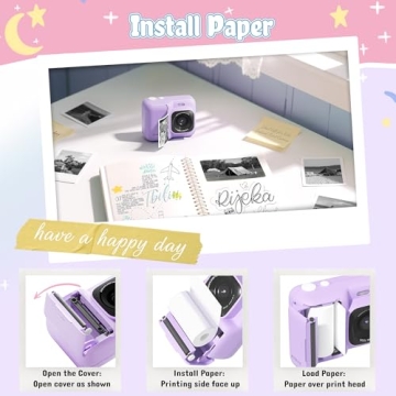 ETIKEZ Kids Instant Print Camera for Creative Fun