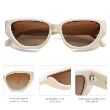 SOJOS Cat Eye Polarized Sunglasses for Women - Chic Style