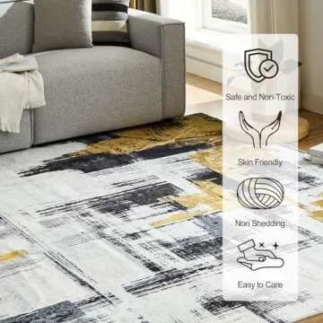 VK·Living 8'x10' Machine Washable Rug for Stylish Homes