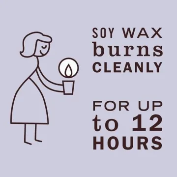 MRS. MEYER'S Lavender Soy Candle, 12-Hour Burn Time, Eco-Friendly