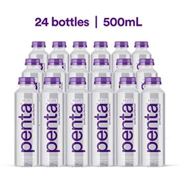 Penta Ultra-Purified Water, Oxygen Infused Natural pH Hydration, Solar-Powered 13 Step Purification Process,16.9 Fl Oz (Pack of 24)
