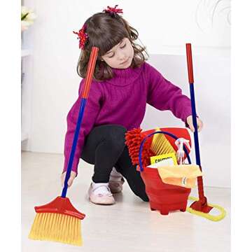 Kids Housekeeping Cleaning Play Set for Imaginative Fun