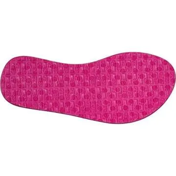 Sanuk Kids Girls' Yoga Sling Burst Duo Flip-Flop, cabaret/opal, 06/07 M US Big Kid