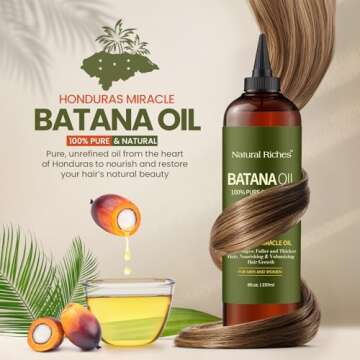 100% Pure Natural Batana Oil for Hair and Skin Care