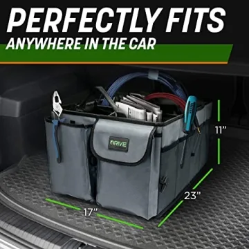 Drive Auto Car Trunk Organizer - Collapsible and Versatile