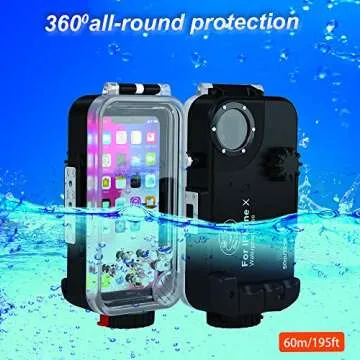 IPX8 Waterproof Case for iPhone X/XS Underwater Protection