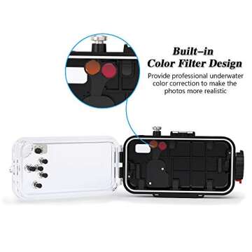 IPX8 Waterproof Case for iPhone X/XS Underwater Protection