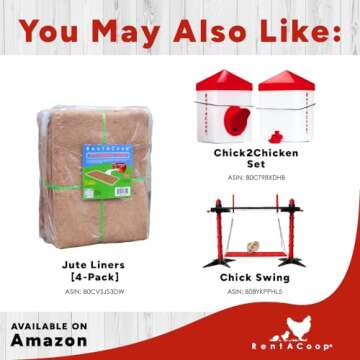 RentACoop Big Red Barn Chick Brooder Set with Chick Heating Plate with Anti-Roost Cone, Two 2.5 Pound Chick Feeders, Two 64 Ounce Chick Drinkers, and Jute Liner