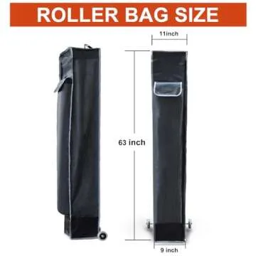 KEYMAYA Replacement Wheeled Canopy Bag for 10FT Pop Up Canopy Tent, Roller Bag Only