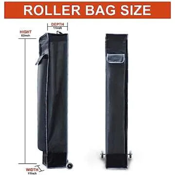 KEYMAYA Replacement Wheeled Canopy Bag for 10FT Pop Up Canopy Tent, Roller Bag Only