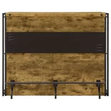 Coaster Furniture Home Bar Cabinet Wine Storage Unit Dark Bronze 130071