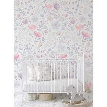 Whimsical Floral Peel & Stick Wallpaper for Easy Decor