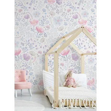 Whimsical Floral Peel & Stick Wallpaper for Easy Decor