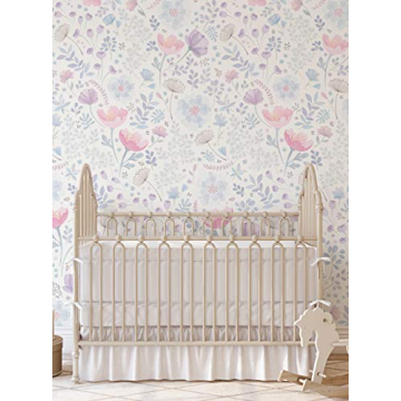 Whimsical Floral Peel & Stick Wallpaper for Easy Decor