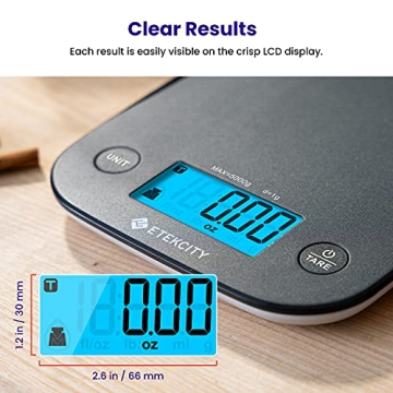 Etekcity Digital Kitchen Scale for Accurate Weighing