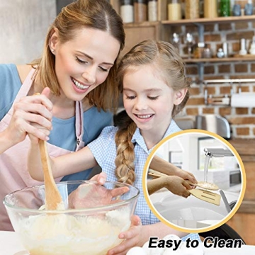 Stylish 6 pcs Bamboo Kitchen Utensils Set for Cooking