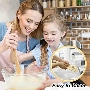 Stylish 6 pcs Bamboo Kitchen Utensils Set for Cooking