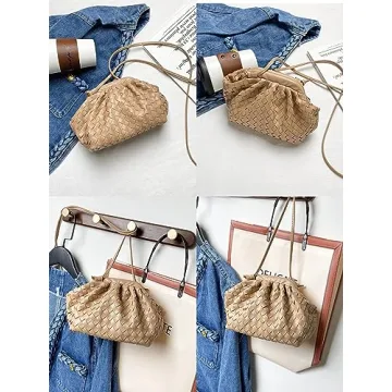 KACAINJOY Brown Dumpling Bag - Stylish PU Leather Handbag