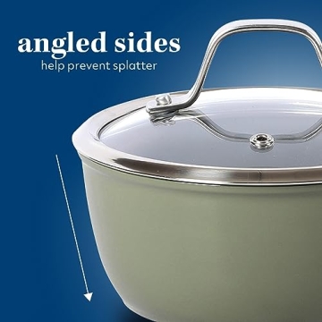 Sur La Table Kitchen Essentials 10 Piece Cookware Set - Green