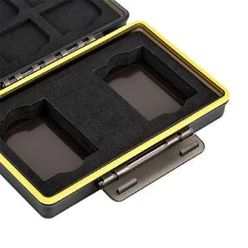 SD Card Holder & Camera Battery Case for 6 SD SDHC SDXC Memory Cards + 2 Fuji Fujifilm NP-W126 NP-W126S Batteries on X100VI X-T3 X-T30 X-T100 X100F X-A10 X-Pro2 X-Pro1 X-T2 X-T1 X-T20 X-T10 X-E3 E2