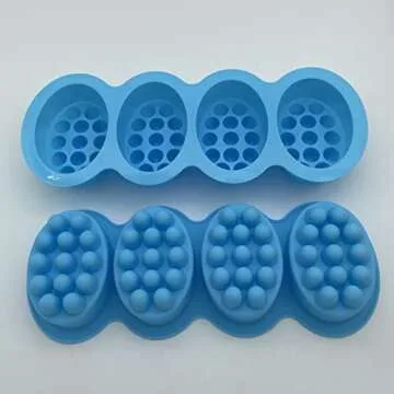 Silicone Massage Soap Mold for DIY Soaps and Desserts
