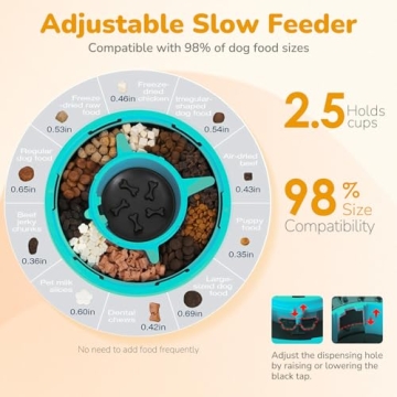 vivaforte Slow Feeder Dog Bowl for Healthy Eating